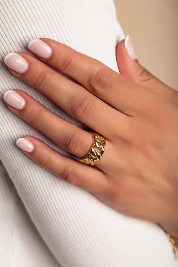 Elegantní prsten, ART2110, zlatá barva