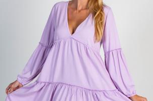 Letní mini šaty Monserat, lila