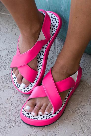 Pantofle s leopardím potiskem, růžové