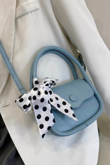 Malá taška s mašlí, ART2260, modrá