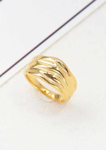 Elegantní prsten, ART2112, zlatá barva
