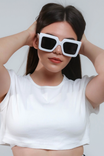Módní sluneční brýle, ART2170, bílé