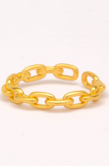 Elegantní prsten, ART445, zlatá barva