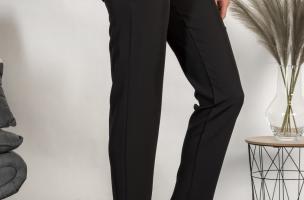 Elegantní dlouhé kalhoty Tordina, černé