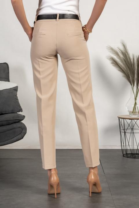 Elegantní dlouhé kalhoty Tordina, béžové