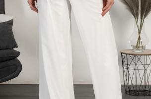 Elegantní dlouhé kalhoty Veronna, bílé