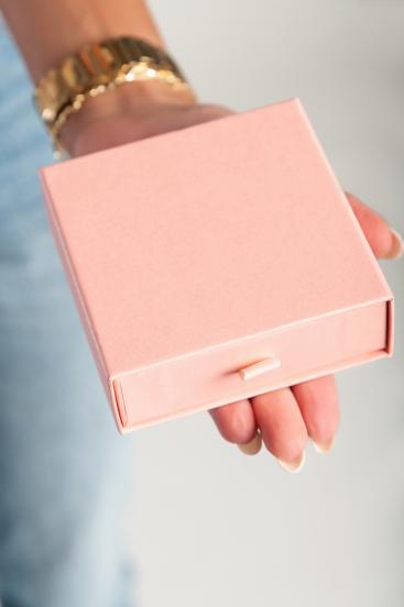 Úložná krabička na šperky, růžová