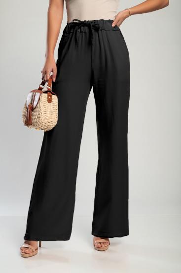 Elegantní dlouhé kalhoty Alamos, černé