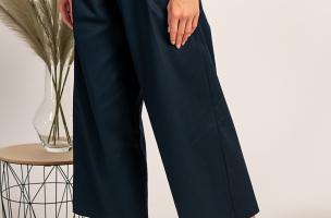 Elegantní kalhoty Mancha, tmavě modré