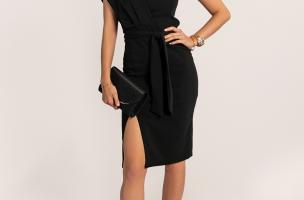 Elegantní midi šaty Triona, černé