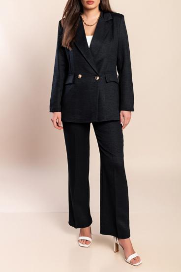 Elegantní set saka a kalhot, černá