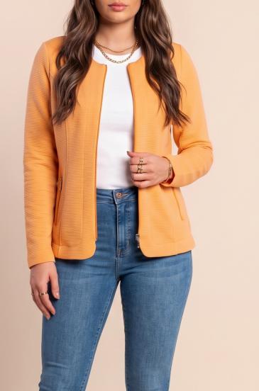 Top na zip pro větší velikosti, oranžový