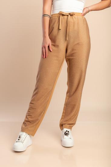 Dlouhé kalhoty pro větší děti, camel