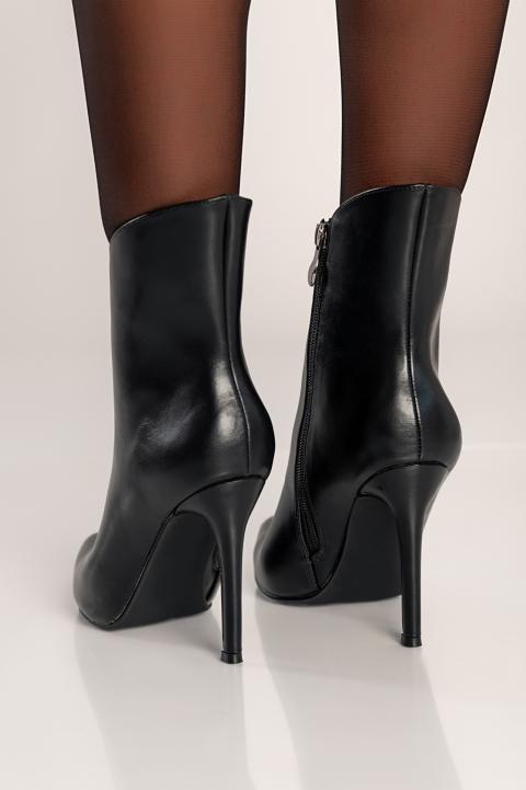 Elegantní kotníkové boty na vysokém podpatku Gavardy, černé