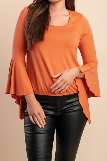 Elegantní halenka, oranžová