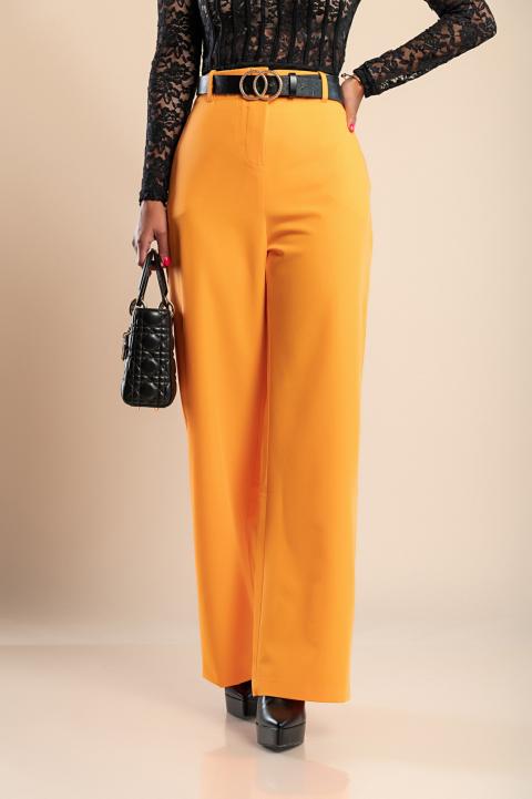Elegantní volné kalhoty, oranžové