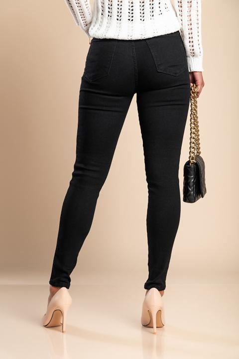 Úzké strečové džíny, černé