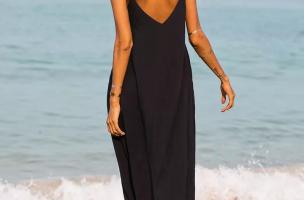 Letní maxi šaty Yasmine, černé