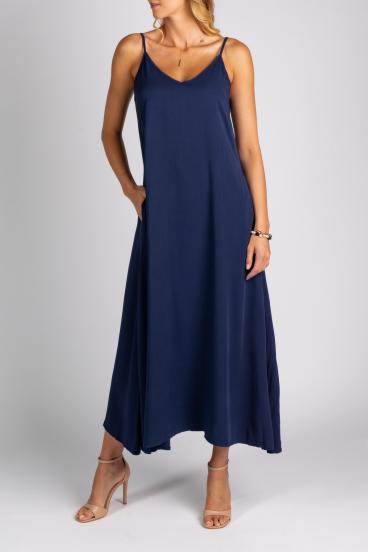 Letní maxi šaty Yasmine, tmavě modré